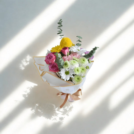 Mini Bouquet de flores pastel en Bogotá