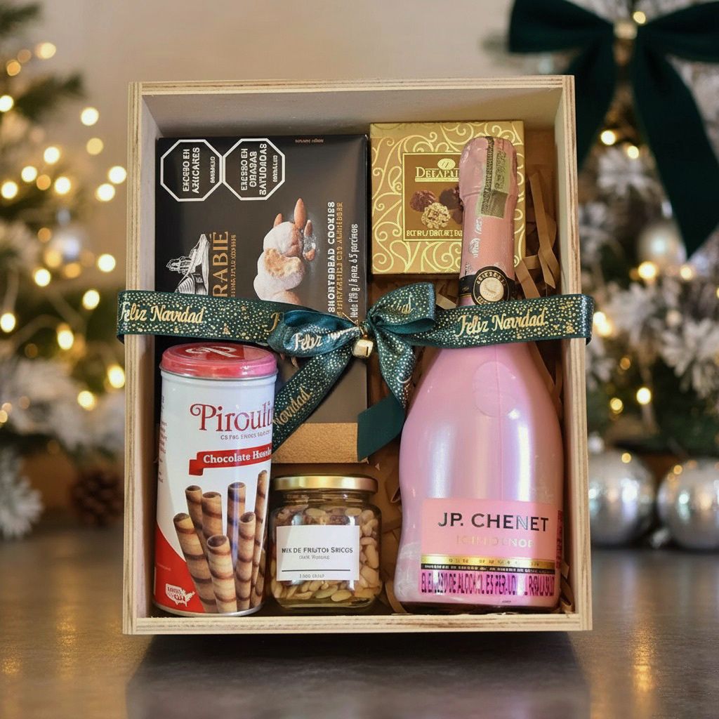 ancheta navideña con champaña jp chenet