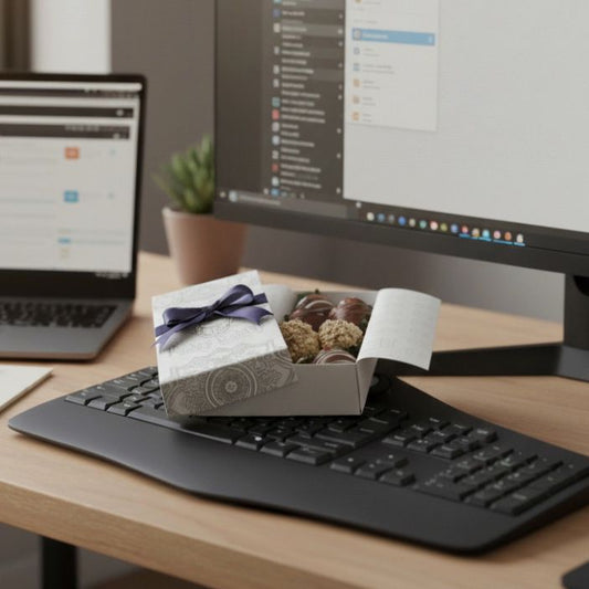Caja de fresas con chocolate en Bogotá
