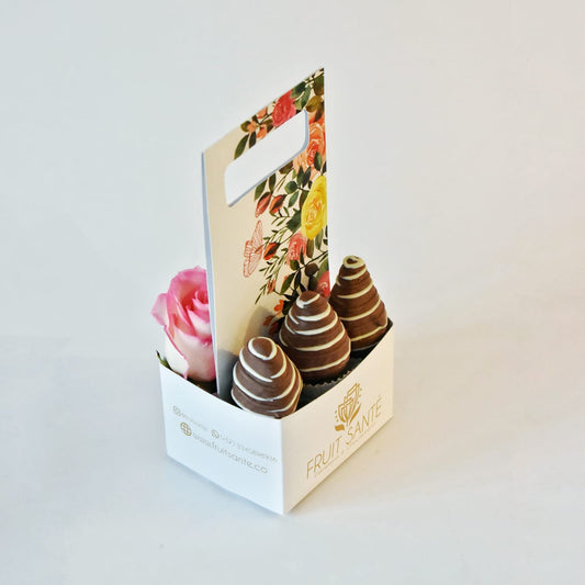 Rosas y fresas con chocolate en Bogotá