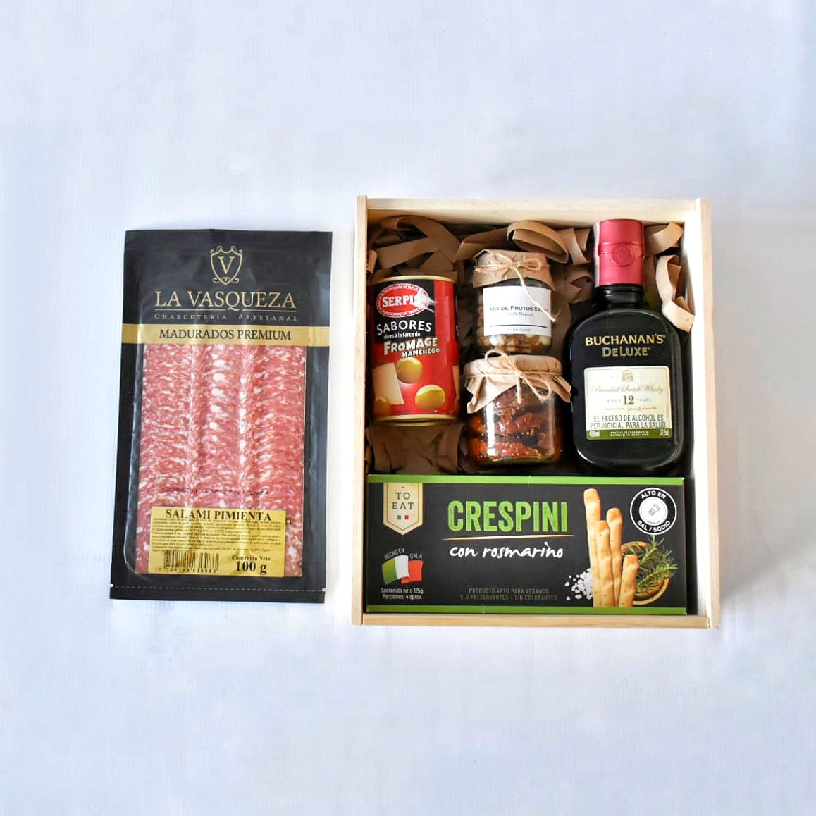 ancheta gourmet navideña para hombre o para mujer