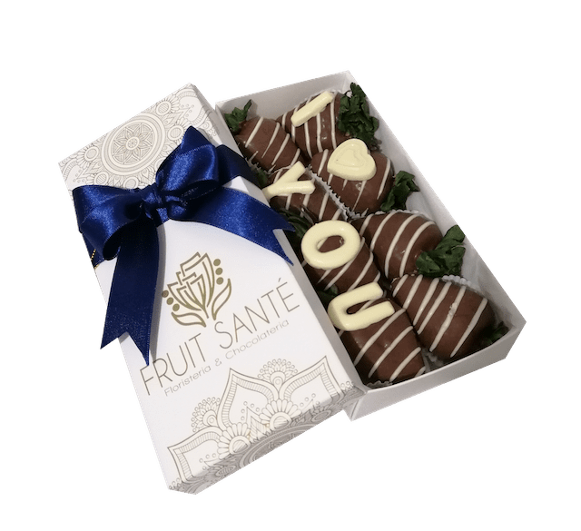 Caja de fresas con chocolate a domicilio en Bogotá