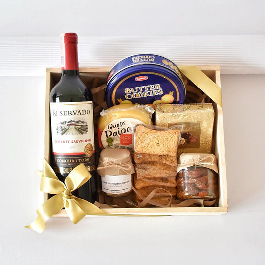 Ancheta Luxury con vino, queso Paipa, Galletas de mantequilla y más sabores exquisitos: For You