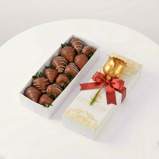 Caja de fresas cubiertas con chocolate a domicilio en Bogotá