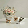 Duo florencia Susurro Rosa: 7 Rosas Rosadas & 6 Fresas con Chocolate – Set Premium
