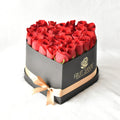 ❤️ Corazón Imperial de 30 Rosas🌹✨🖤