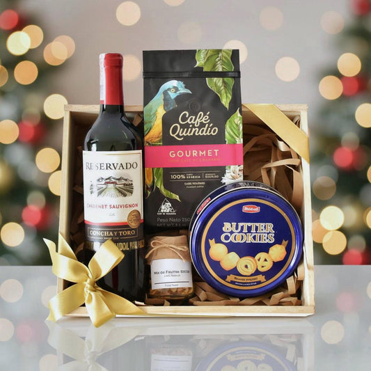 ancheta navideña gourmet con cafe bogota