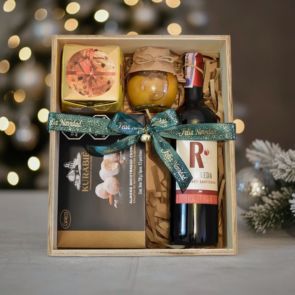 Vino con galletas y panettones