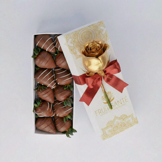 Caja de fresas cubiertas con chocolate a domicilio en Bogotá