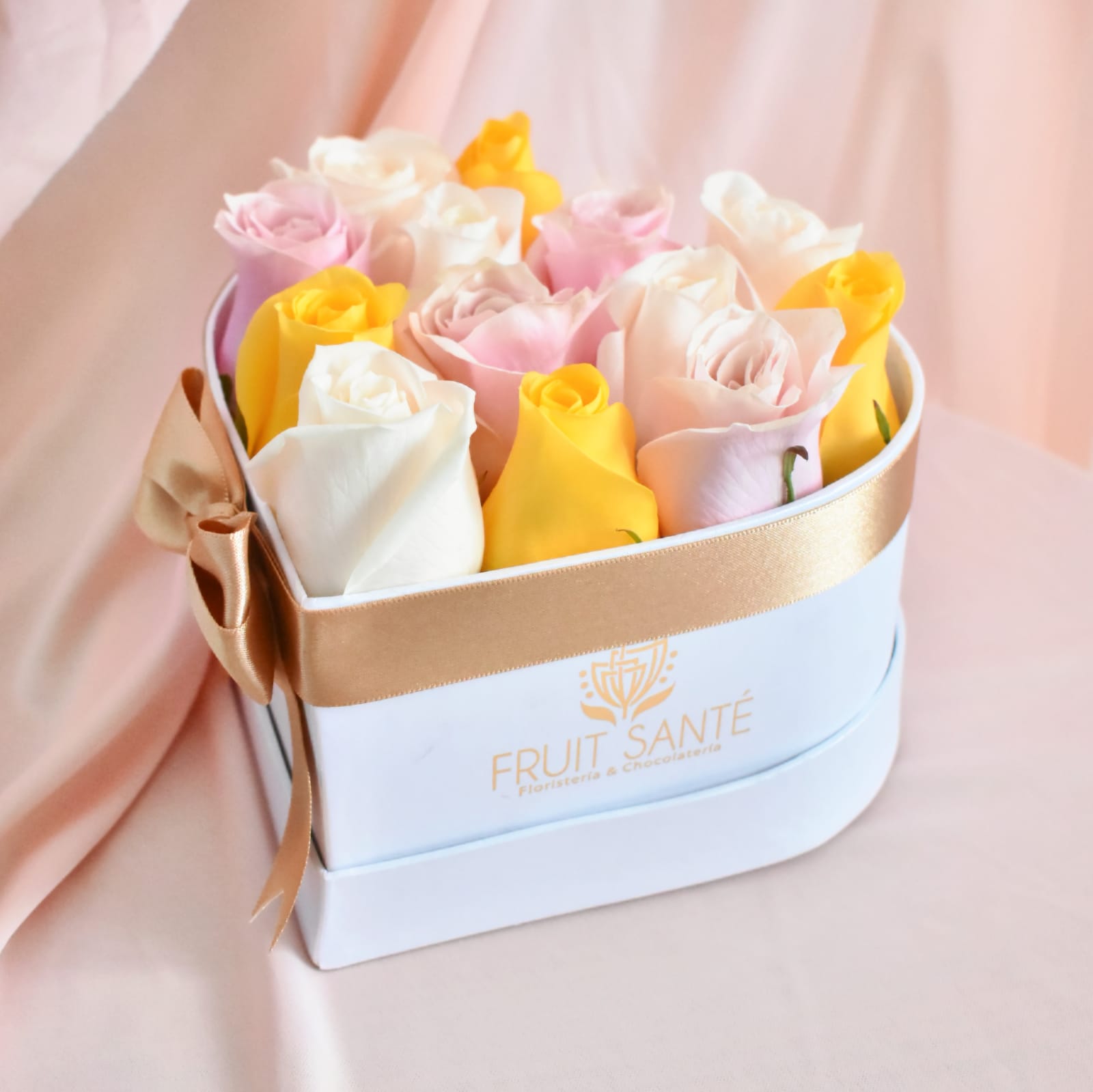 🍓🌹Caja Corazón de Rosas - Fruit Santé