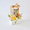 🌸Jardin Floral (Flores de temporada)Arreglo de flores + Fresas con chocolate💛🍓