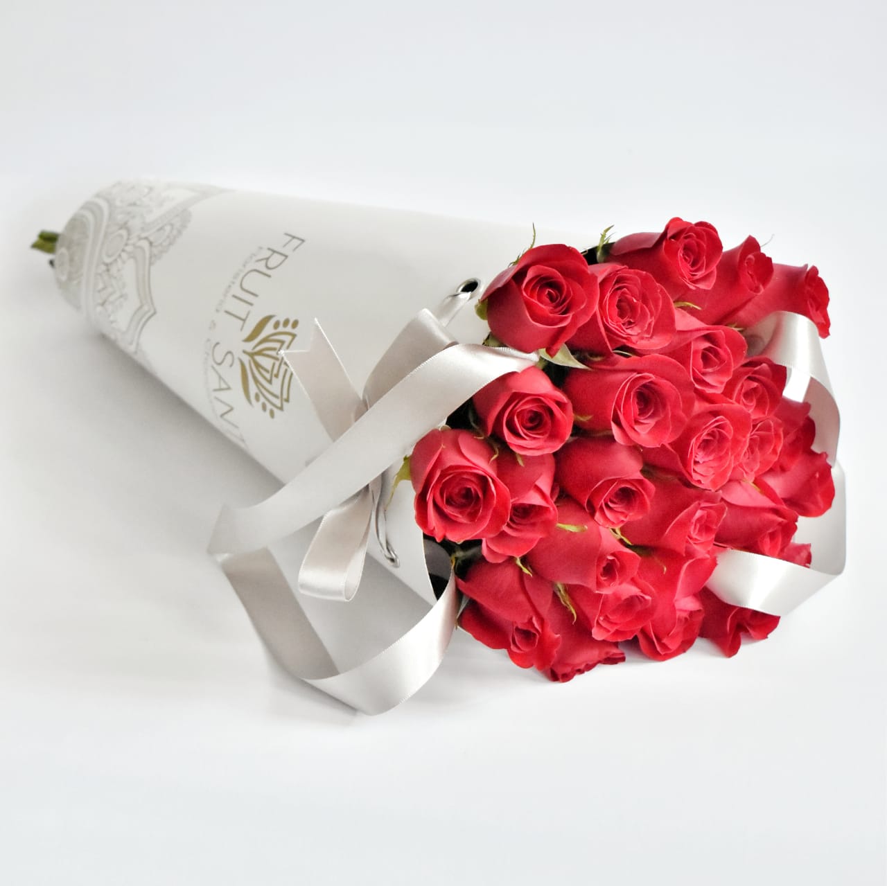 ❤ Bouquet de 24 Rosas Rojas (Bouquet Paris) - Fruit Santé