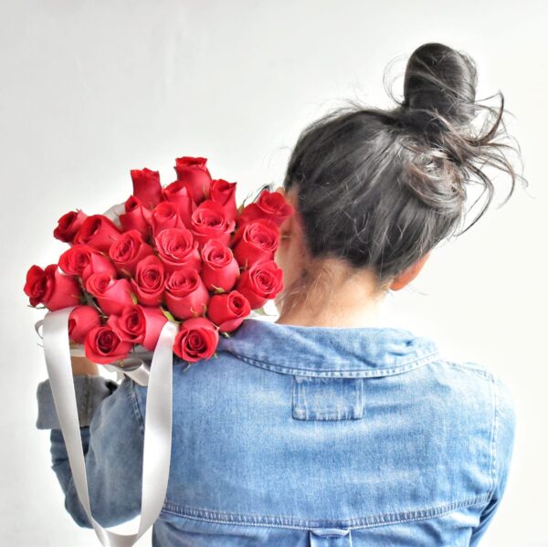 Bouquet de rosas rojas en Bogota